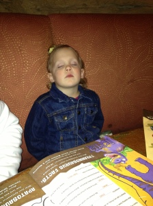 Fell asleep at dinner
