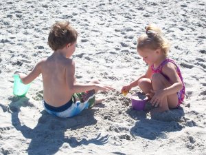 digging in the sand